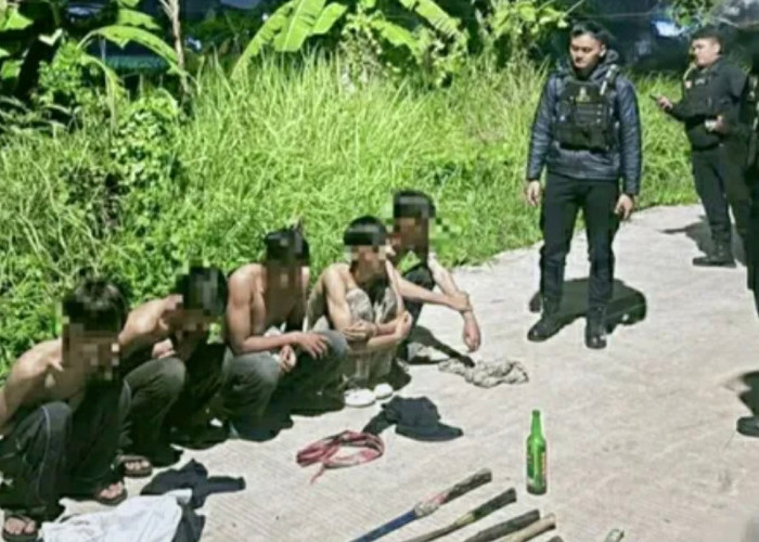 Polisi Gagalkan Tawuran di Karawang Barat, Amankan Senjata Tajam dan Bom Molotov