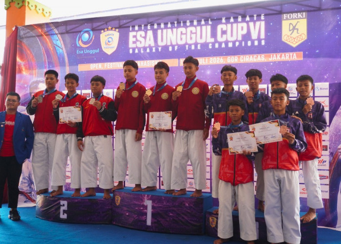 International Karate Esa Unggul Cup VI 2026 Berakhir Sukses, UEU Jadi Juara Umum Mahasiswa