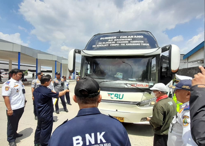 Dishub Kabupaten Bekasi Mulai Ramp Check Bus Mudik Lebaran 