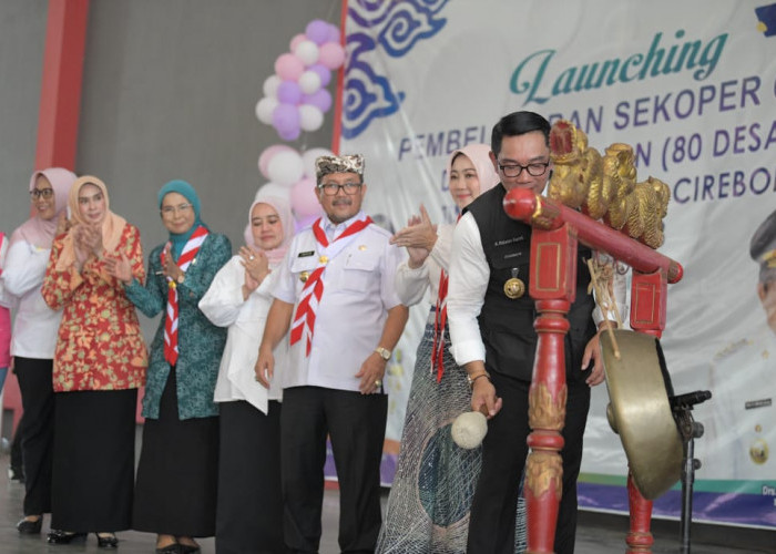 Sarling Jabar, RK Luncurkan Pembelajaran Sekoper Cinta di 80 Desa Wilayah Cirebon