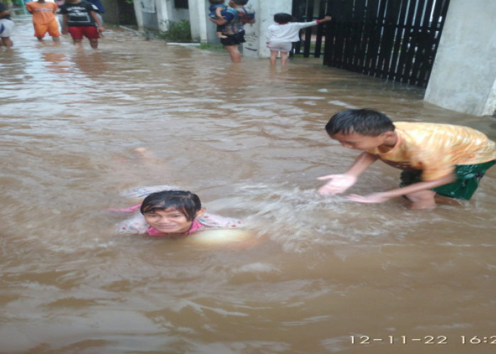 Butuh Perhatian, Pemukiman Warga Kampung Utan Kalim Mustikajaya Kerap Banjir