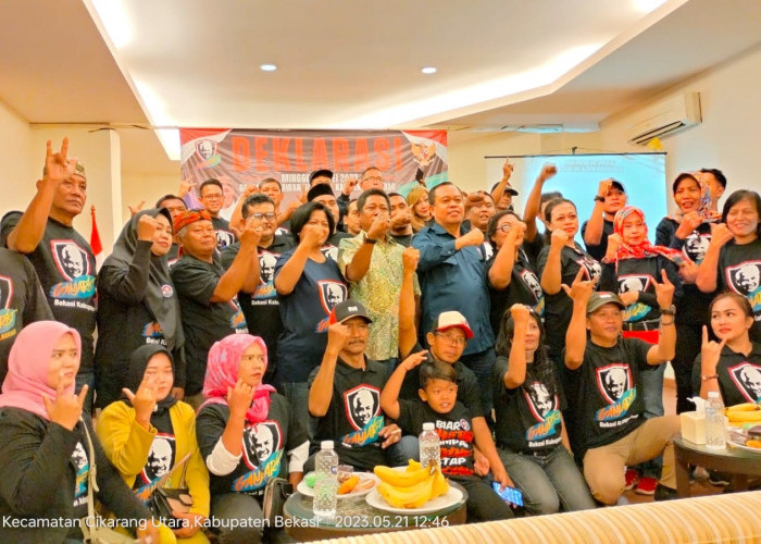 Relawan Ganjarist Deklarasi di Kabupaten Bekasi,  Akan Promosikan Kehebatan dan Prestasi Ganjar Pranowo 