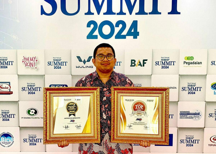 Awali Tahun 2024, JNE Raih Dua Penghargaan di Ajang The 4th Annual Infobrand.id Summit 2024