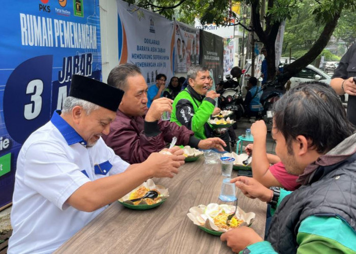 Cagub Jabar Ahmad Syaikhu Serap Aspirasi Pengemudi Ojol di Bandung, Minta Kesejahteraan Diperhatikan