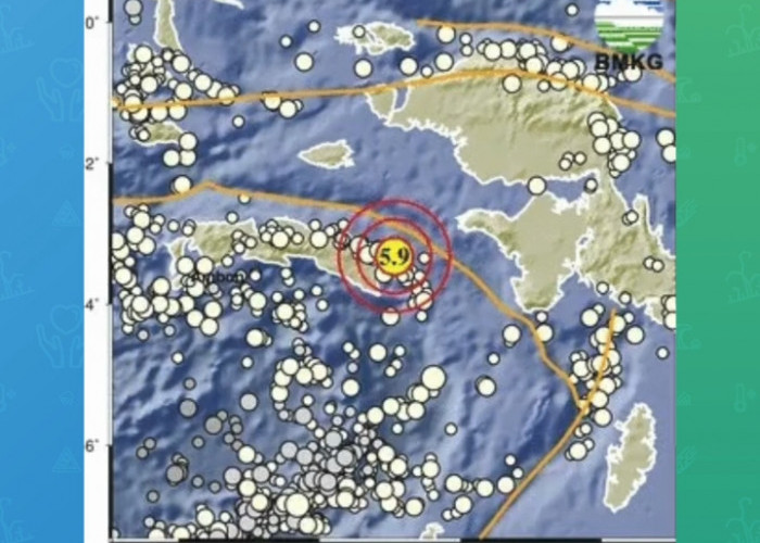 Gempa Berkekuatan M5,9 Guncang Laut Seram Maluku, Tak Berpotensi Tsunami