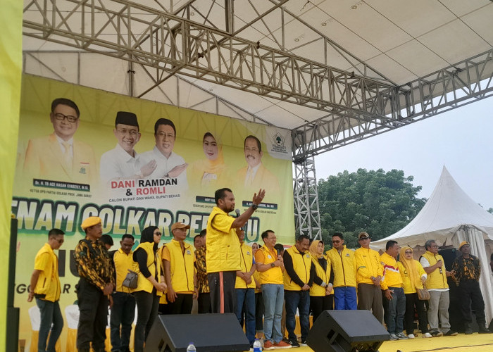 Ikut Pecahkan Rekor MURI, Golkar Bekasi Senam Berhadiah Umrah, 