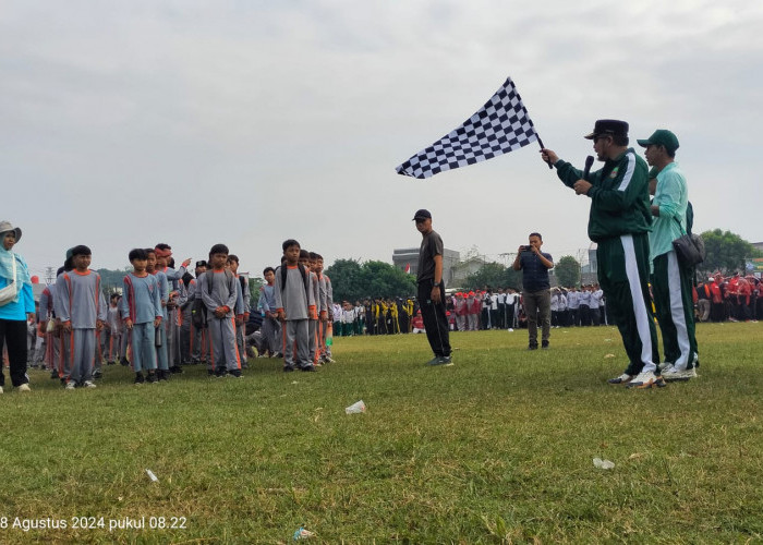 Semarakan HUT RI ke 79, Kecamatan Cikarang Selatan Gelar Event Gerak Jalan