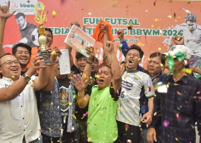 Wartawan Bekasi Semarakkan Fun Futsal Media Gathering BBWM 2024