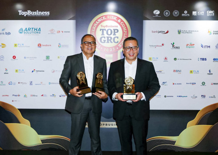 Mantap! bank bjb Sabet Tiga Apresiasi di Ajang TOP GRC Award 2023
