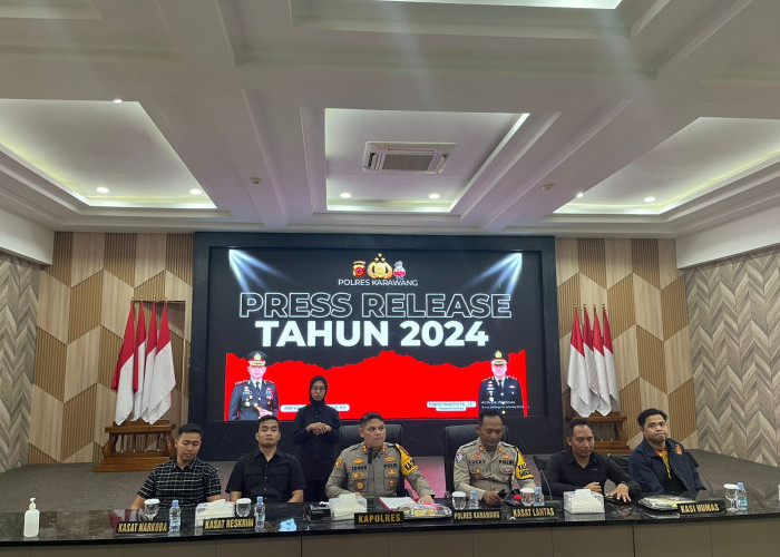 Polres Karawang: Laporan Kejahatan Menurun, Kasus Narkoba Meningkat di Tahun 2024