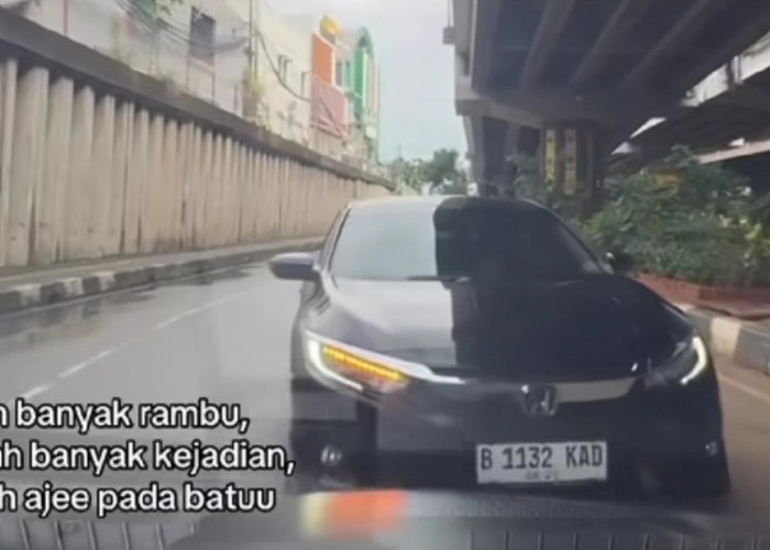 Viral Mobil Sedan Hitam Melawan Arah di Jatinegara, Adu Argumen Terjadi