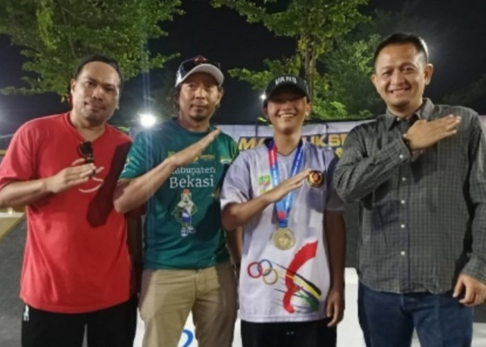 Kandaskan Kota Cimahi-Bekasi, Tuan Rumah Skater Kabupaten Bekasi Gondol Medali Emas