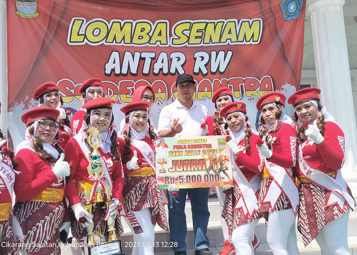 Ibu-ibu di Ciantra Ikuti Lomba Senam Antar RW, Hadiahnya Fantastis