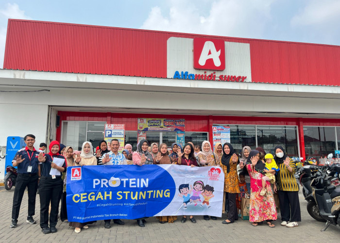 Entaskan Stunting di Kabupaten Bekasi, Alfamidi Bagi-bagi 18.000 Butir Telur