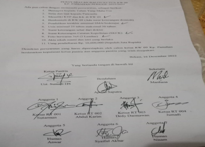 Status Duda, Pria di Bekasi Ditolak Panitia saat Daftar Calon Ketua RW