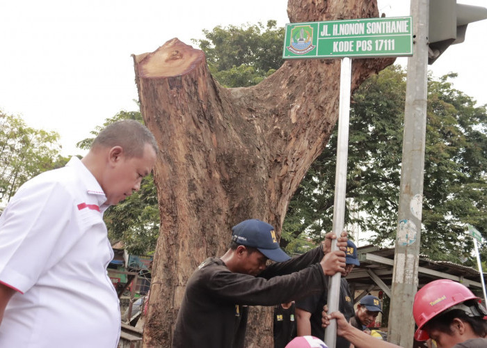 Nonon Sonthanie Wali Kota Bekasi Periode 1998-2003 Jadi Nama Jalan di Duren Jaya