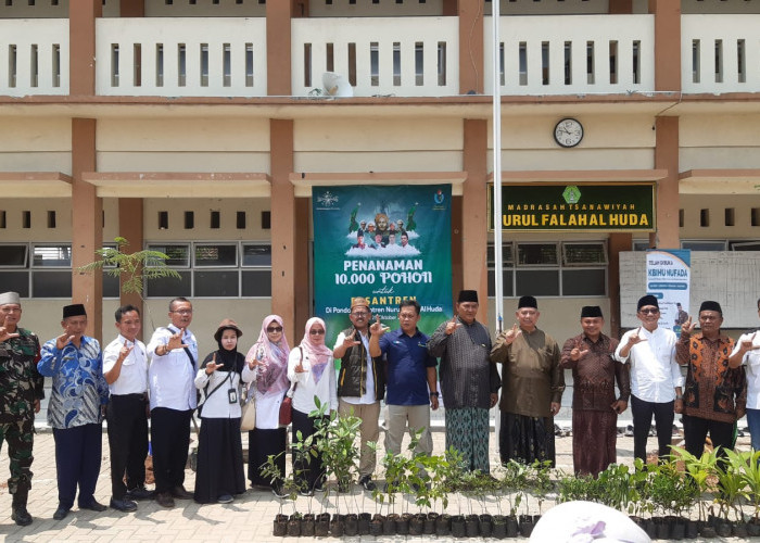 PCNU Karawang Tanam 10 Ribu Pohon Di Ponpes Nurul Falah Al-Huda 