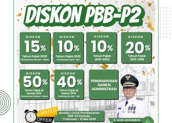 Pemkot Bekasi Perpanjang Diskon PBB Hingga Akhir Mei 2026