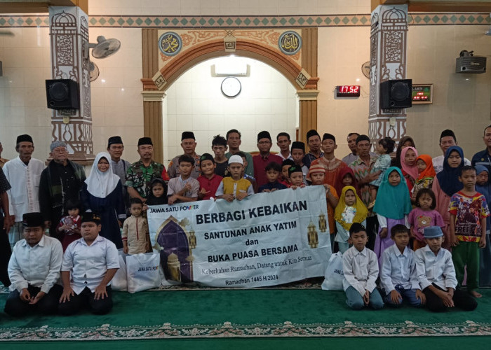 Berbagi Berkah Ramadan, JSP Buka Bersama dan Santuni Yatim Piatu di sekitar Proyek PLTGU Jawa-1
