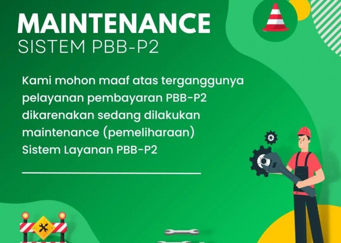 Pengumuman: Maintenance Sistem Layanan PBB-P2 oleh Bapenda Karawang