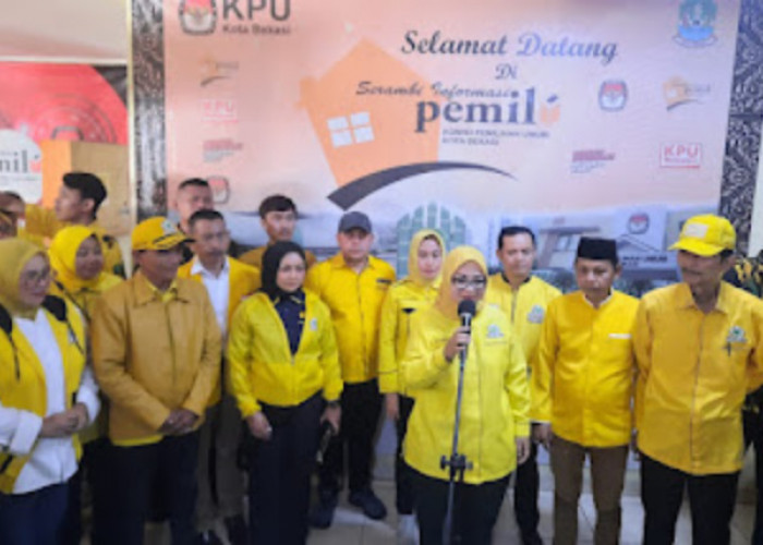 Golkar Kota Bekasi Daftarkan 50 Bacaleg ke KPU, Dari 8 Anggota Dewan hanya 6 Kembali Maju 