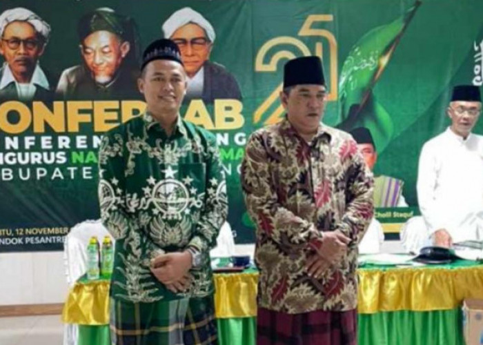 H Jaenal - Kiai Zubair Wasith Pimpin Ketua Tandfiziah dan Rois Syuriah PCNU Karawang