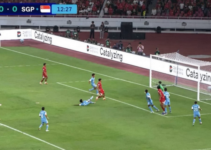 FIFA ASEAN Cup 2026 Timnas Indonesia vs Singapura, Tampil Menekan Sejak Awal Garuda Unggul 1-0 Babak Pertama