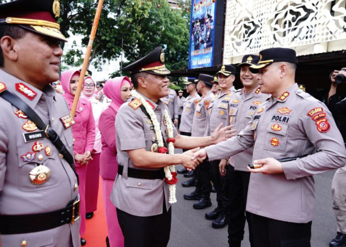 Kapolres Karawang Hadiri Prosesi Sertijab PJU Polda Jabar