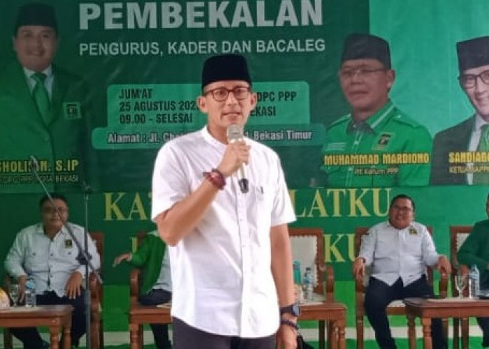 Sandiaga Uno Motivasi Bacaleg PPP Kota Bekasi, Sebut Suara Partai di Pemilu 2019 Turun Drastis