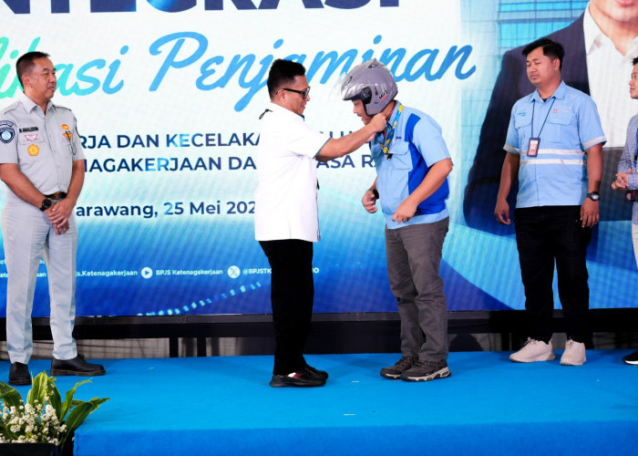 Aplikasi Baru BPJS Ketenagakerjaan-Jasa Raharja Diluncurkan di Karawang, Percepat Penjaminan Kecelakaan Kerja