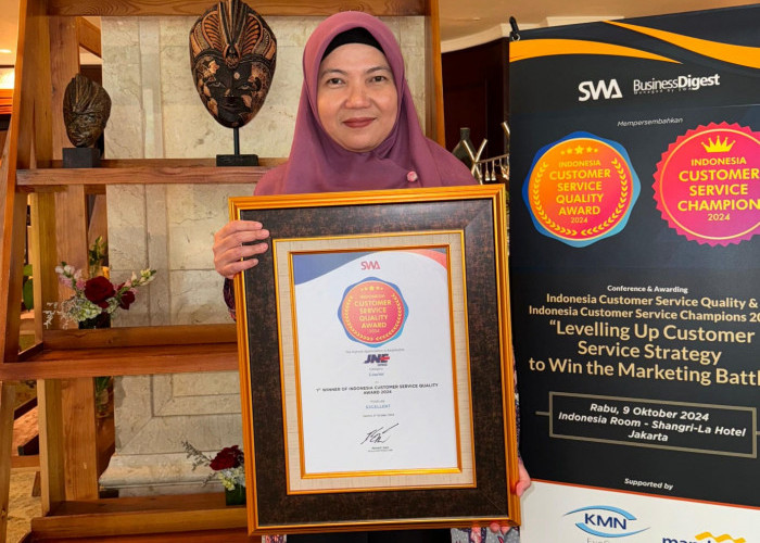 JNE Raih Indonesia Customer Service Quality Award 2024, Kategori Kurir dengan Predikat 'EXCELLENT'