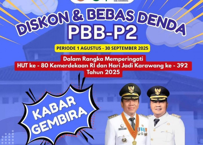 Warga Karawang, 14 Hari Lagi Program Diskon dan Bebas Denda Pajak Bapenda Karawang Berakhir