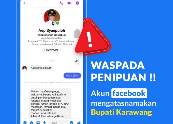 Waspada Hoaks! Bupati Aep Imbau Masyarakat Tidak Percaya Terhadap Akun FB Palsu yang Mengatasnamakan Dirinya