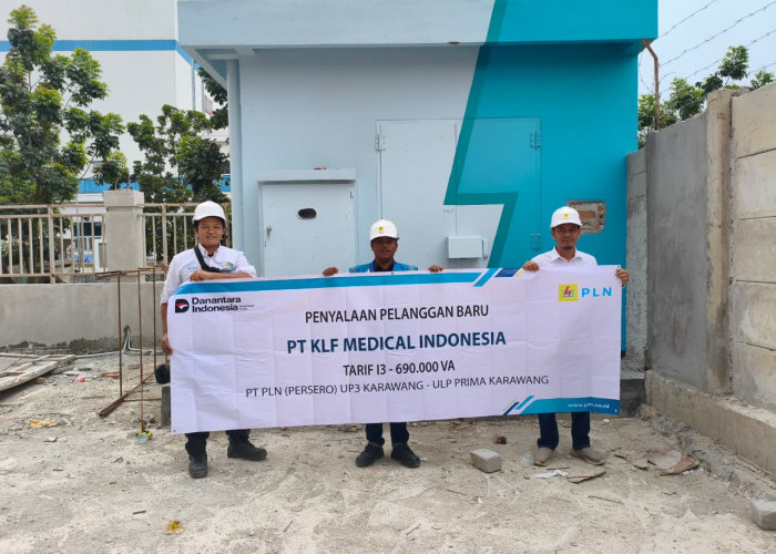 PLN Sambungkan Listrik 690 kVA untuk PT KLF Medical Indonesia di Karawang
