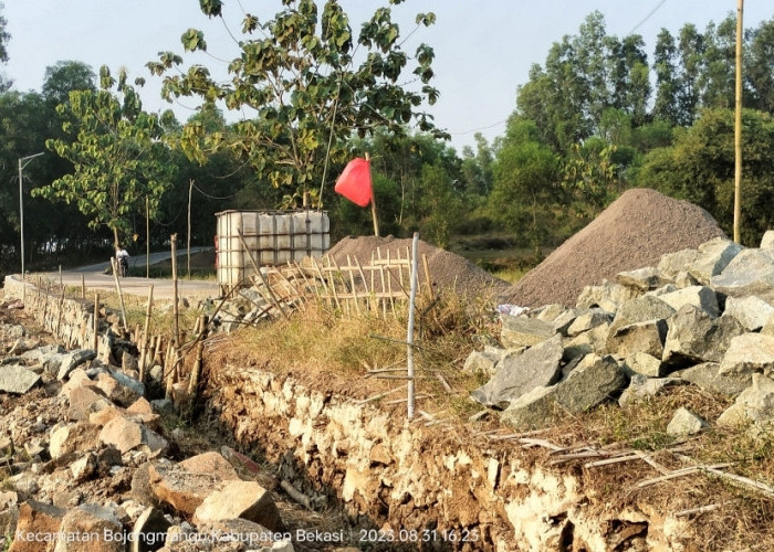 Pembangunan Turap di Desa Sukabungah Disinyalir Ada Dugaan Malapraktik Anggaran 