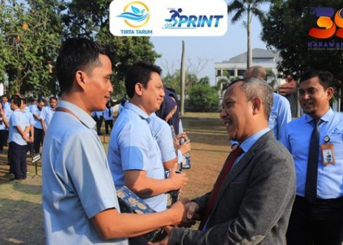 PERUMDAM Tirta Tarum Karawang Gelar Apel Besar Bulanan: Tingkatkan Silaturahmi dan Kedisiplinan