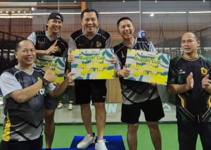 Starlight Padel Club Jadi Venue Bupati Cup Padel Porpemkab, Bupati Aep Juara Kategori Silver