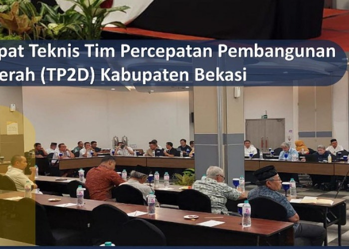 Bappeda Kabupaten Bekasi Gelar Rapat Teknis TP2D untuk Tindak Lanjut Evaluasi RPJPD Tahun 2005-2025