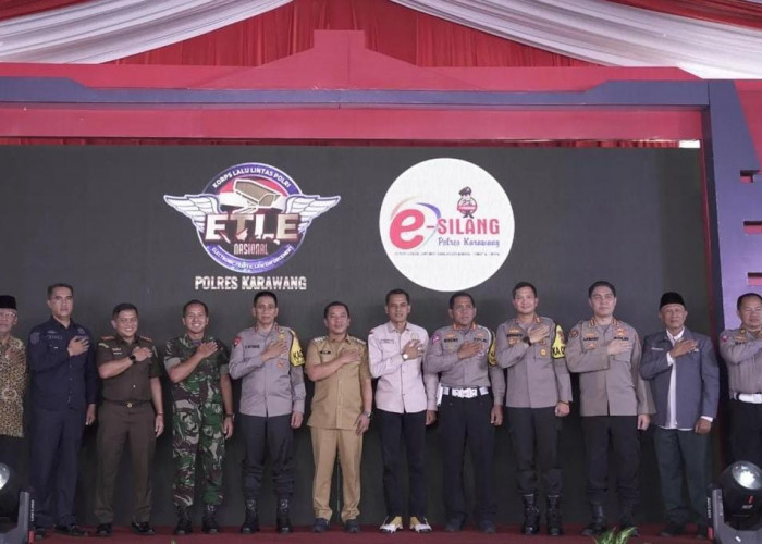 Kapolda Jabar Resmikan-Launching Gedung SPKT, Etle dan Aplikasi E-Silang di Polres Karawang