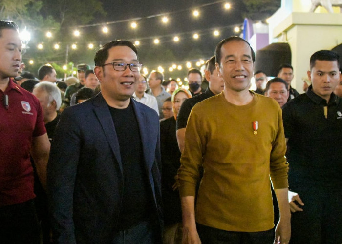 Keren..Presiden Jokowi Ngopi di Park Cikutra Pasar Kreatif Jabar