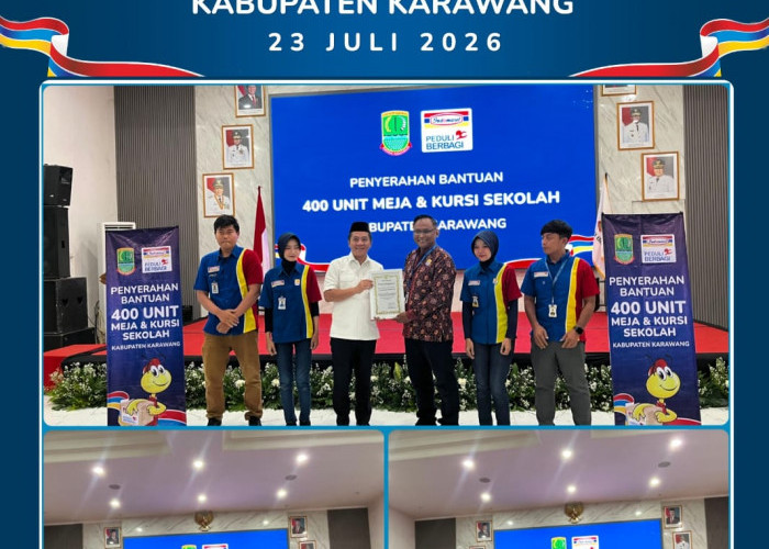 Indomaret Salurkan CSR 400 Set Meja-Bangku untuk Dukung Pendidikan Karawang