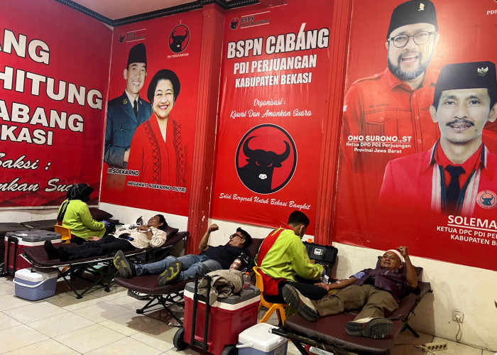 Peringati Hari Sumpah Pemuda ke-98, Wanoja Perjuangan Kabupaten Bekasi Gelar Donor Darah