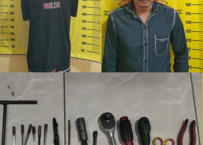 Berbekal Linggis dan Kunci L, Dua Maling Motor di Telukjambe Timur Diringkus