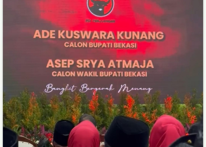 PDIP Beri Rekomendasi kepada Ade Kuswara Kunang & Asep Surya Atmaja di Pilkada Kabupaten Bekasi 2024