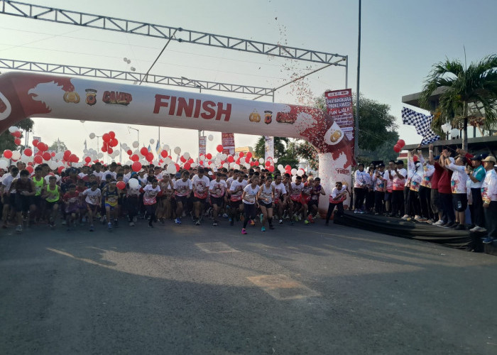 Fun Run and Walk Bhayangkara Proklamasi Polres Karawang Sukses Dihadiri Ribuan Peserta 