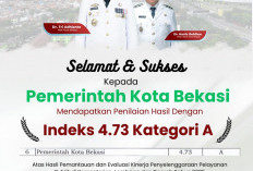 Pemkot Bekasi Raih Predikat Tertinggi Pelayanan Publik 2025 Kategori A