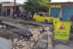 Belum Ada Perbaikan, Jalan Raya CBL Cibitung Muktiwari Ambles dan Bikin Antrean Tiap Hari