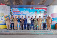 Bupati Aep Geber Penataan Cikampek, Flyover Mulai Dipercantik dengan Mural