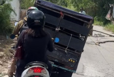 Lagi-lagi Ambles, Jalan Kali CBL Cibitung Kertamukti Bikin Pengendara Deg-degan