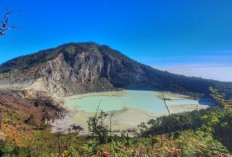 Air Danau Kawah Putih Menyusut Saat Kemarau, Wisatawan Tetap Antusias Berkunjung